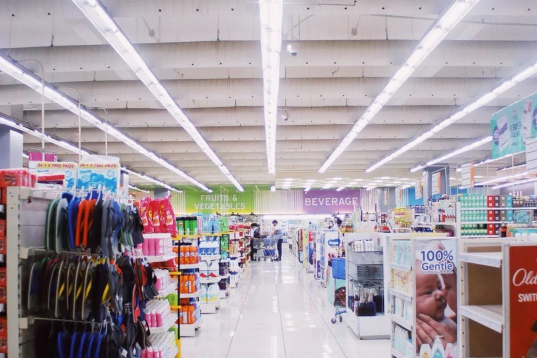 Pasillo de un supermercado